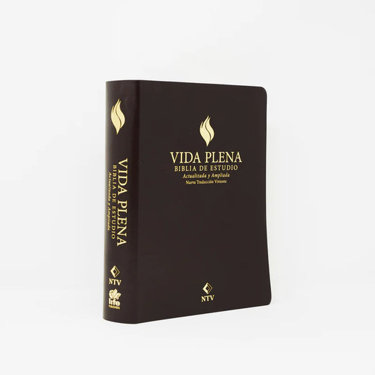 Spanish NTV (Biblia de estudio de la vida plena) - Burgundy Bonded Leather - FireBible