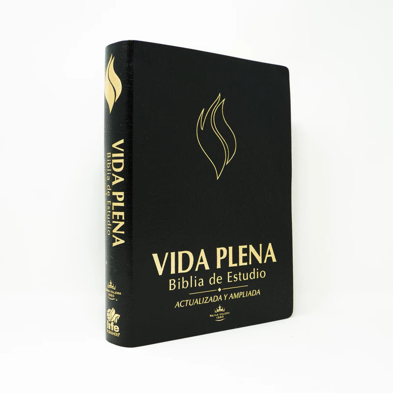 Spanish RVR 1960 (Biblia de estudio de la vida plena) - Black Bonded Leather - FireBible